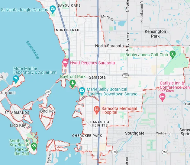 Sarasota map